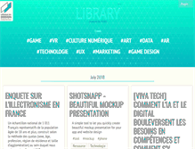Tablet Screenshot of library.lecolededesign.com